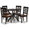 Baxton Studio Anila Modern and Contemporary Two-Tone Dark Brown and Walnut Brown Finished Wood 5-Piece Dining Set 179-11389-10902-Zoro - alternate 8